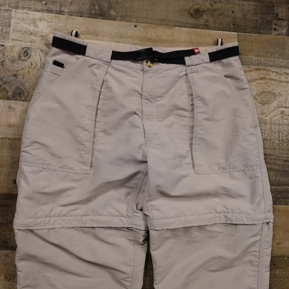The North‎ Face Convertible Pants Men’s XL Gray Zip-Off Hiking Trail Outdoor